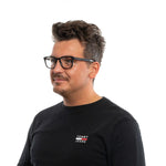 Ermenegildo Zegna Black Men Glasses Frame