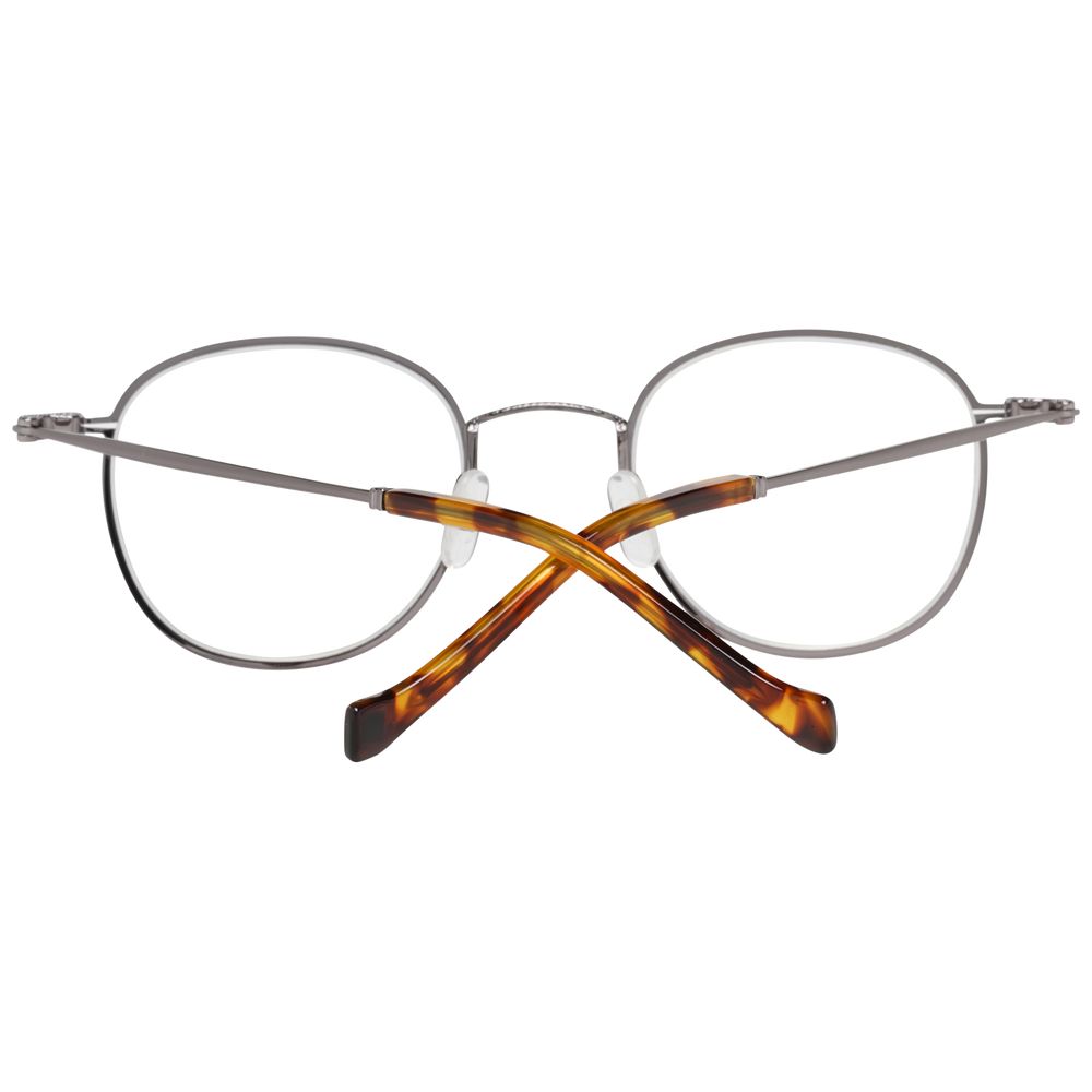 Hackett Blue Men Glasses Frame with metal & plastic build in a full-rim panto style, featuring blue-filter lenses and demo lens color.
