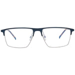 Hackett Blue Men Glasses Frame with metal and plastic browline, full-rim style, 54-15-145 size, blue color, demo plastic lenses.