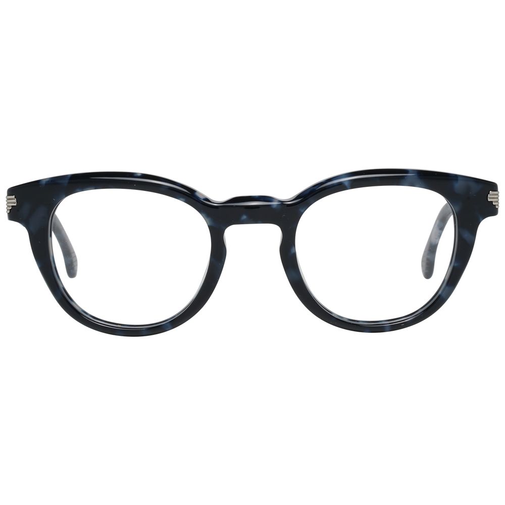 Lozza Blue Unisex Glasses Frame, full-rim plastic frame, blue color, 45-22-135 size, includes branded case, no spring hinge.