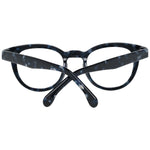 Lozza Blue Unisex Glasses Frame with full-rim blue plastic design, size 45-22-135, featuring a branded case. Stylish eyewear for men and women.