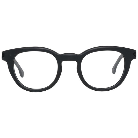 Lozza Black Unisex Glasses Frame in full-rim plastic design, 45-22-135 size, with branded case included, stylish eyewear option.