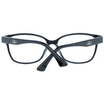 Zadig & Voltaire Black Unisex Glasses Frame, full-rim rectangle style, plastic material, demo lenses, temples length 140mm, frame width 135mm.