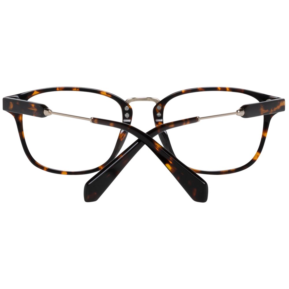 Sandro Brown Men Glasses Frame, plastic full-rim style, size 51-19-145, brown color with branded case included.