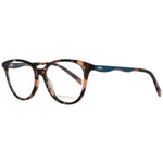 Emilio Pucci Brown Women Glasses Frame, full-rim oval plastic design, lens width 53mm, bridge 16mm, temple length 140mm, demo lenses.