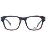 Lozza Brown Unisex Glasses Frame in full-rim plastic with round demo lenses, 50-21-140 size, includes branded case.