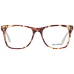 Zadig & Voltaire Brown Unisex Glasses Frame, full-rim rectangle style, plastic material, 51-17-140 size with demo lenses.