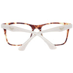 Zadig & Voltaire Brown Unisex Glasses Frame with full-rim rectangle design, plastic frames, and branded details.