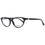 Max Mara Black Women Glasses Frame in full-rim cat eye style with plastic material, size 54-15-140, includes branded case.
