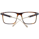 Sandro Brown Men Glasses Frame with multicolor full-rim square design, metal & plastic material, lens width 54, temple length 145, includes case.