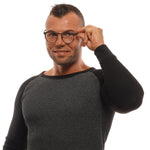 Ermenegildo Zegna Gray Men Glasses Frame