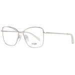 Maje Gold Women Glasses Frame in stainless steel with a full-rim square design, featuring demo lenses and a branded case.