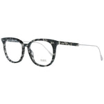Tod's Black Women Glasses Frame, full-rim trapezium design, black metal and plastic, size 52-16-145, comes with branded case.