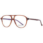 Hackett Brown Men Glasses Frame in full-rim acetate, aviator style with demo lenses. Classic design, perfect for men's eyewear fashion.