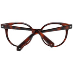 Swarovski Brown Women Glasses Frame, full-rim plastic frame with spring hinge, 50-19-140 size, includes branded case.
