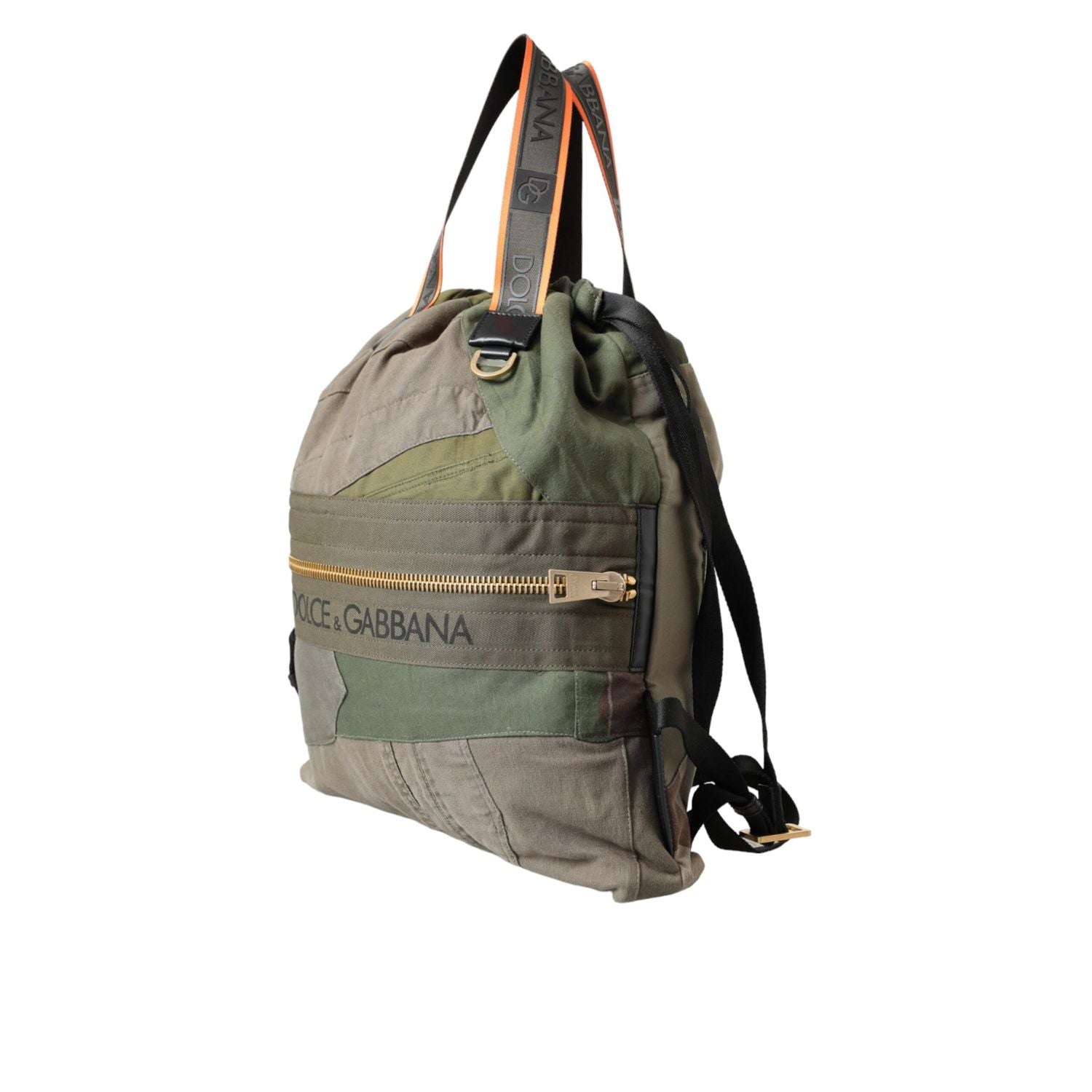 Front view with bag zipped and handles upright.
