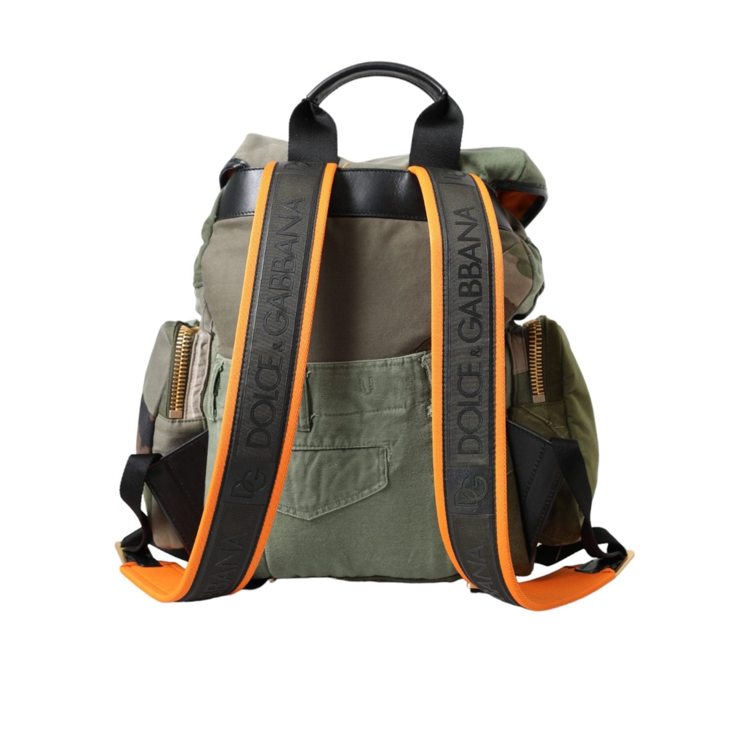 Front view with bag zipped and handles upright.