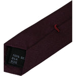 Dolce & Gabbana Bordeaux Solid 100% Silk Adjustable Men Tie KRA3324