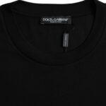 Dolce & Gabbana Black Cotton Round Neck Short Sleeves T-shirt TSH86532-54