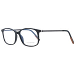 Ermenegildo Zegna Black Men Glasses Frame, full-rim, titanium build, plastic demo lenses, size 58-16-145, includes branded case.