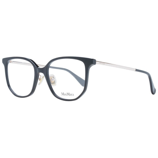 Max Mara Black Women Glasses Frame, full-rim plastic butterfly style with demo lenses, includes branded case.