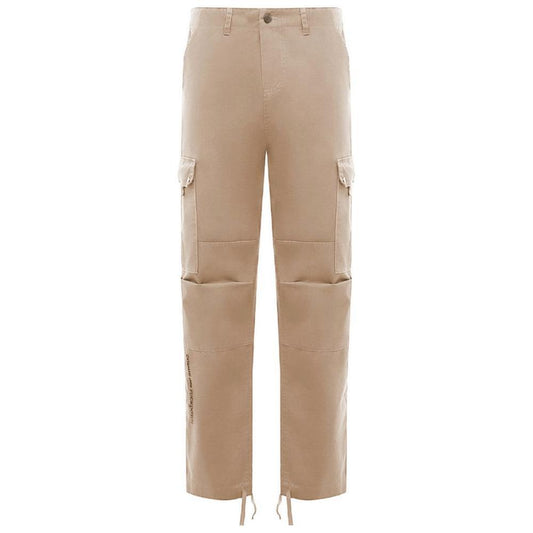 Comme Des Fuckdown Beige Cotton Jeans & Pant