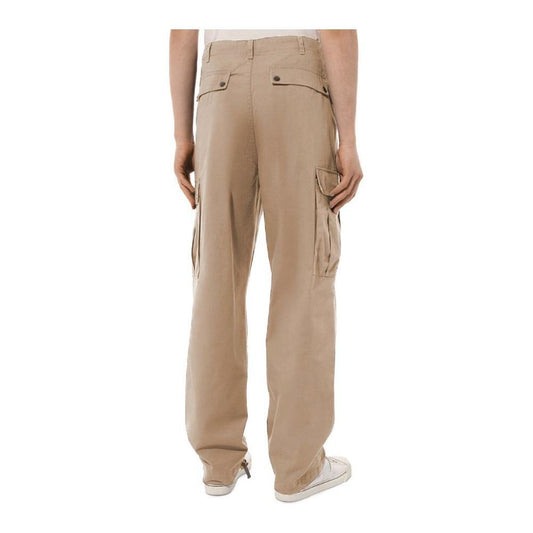 Comme Des Fuckdown Beige Cotton Jeans & Pant