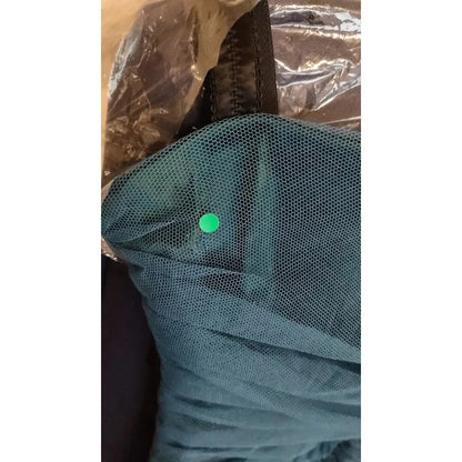 Dolce & Gabbana Blue Draped Tulle Midi Sheath Cotton Dress