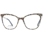 Sting Black Women Glasses Frame, full-rim black plastic with polarized lenses, butterfly style, includes branded case, size 52-17-135.