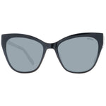Sting Black Women Glasses Frame, full-rim butterfly style with polarized lenses, black plastic frame, 100% UVA&UVB protection.