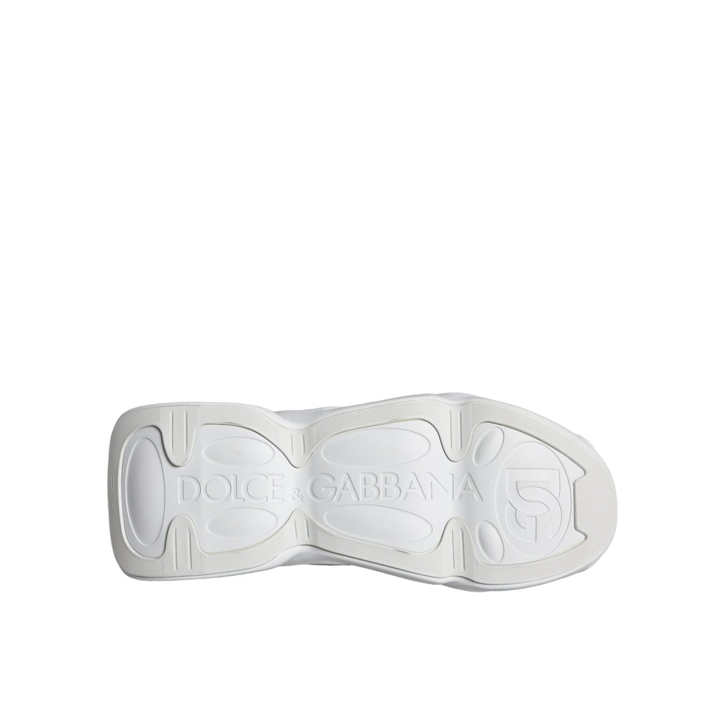 Dolce & Gabbana White Black Slip On Wave Socks Sneakers Shoes