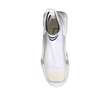 Dolce & Gabbana White Black Slip On Wave Socks Sneakers Shoes