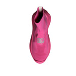 Dolce & Gabbana Pink Logo Print Slip On Socks Sneakers Shoes