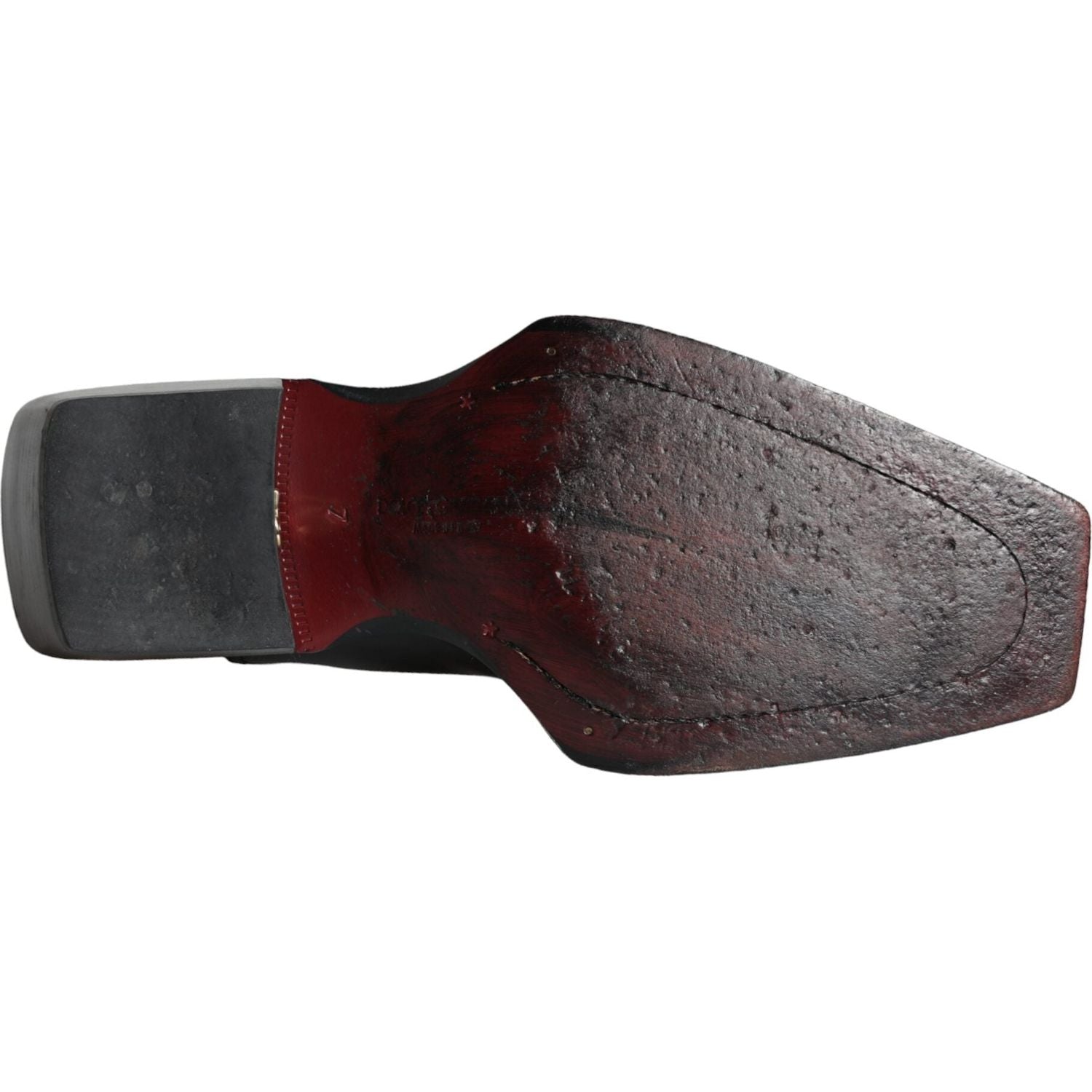 حذاء ديربي رجالي من دولتشي آند غابانا مصنوع من جلد العجل باللون الأسود