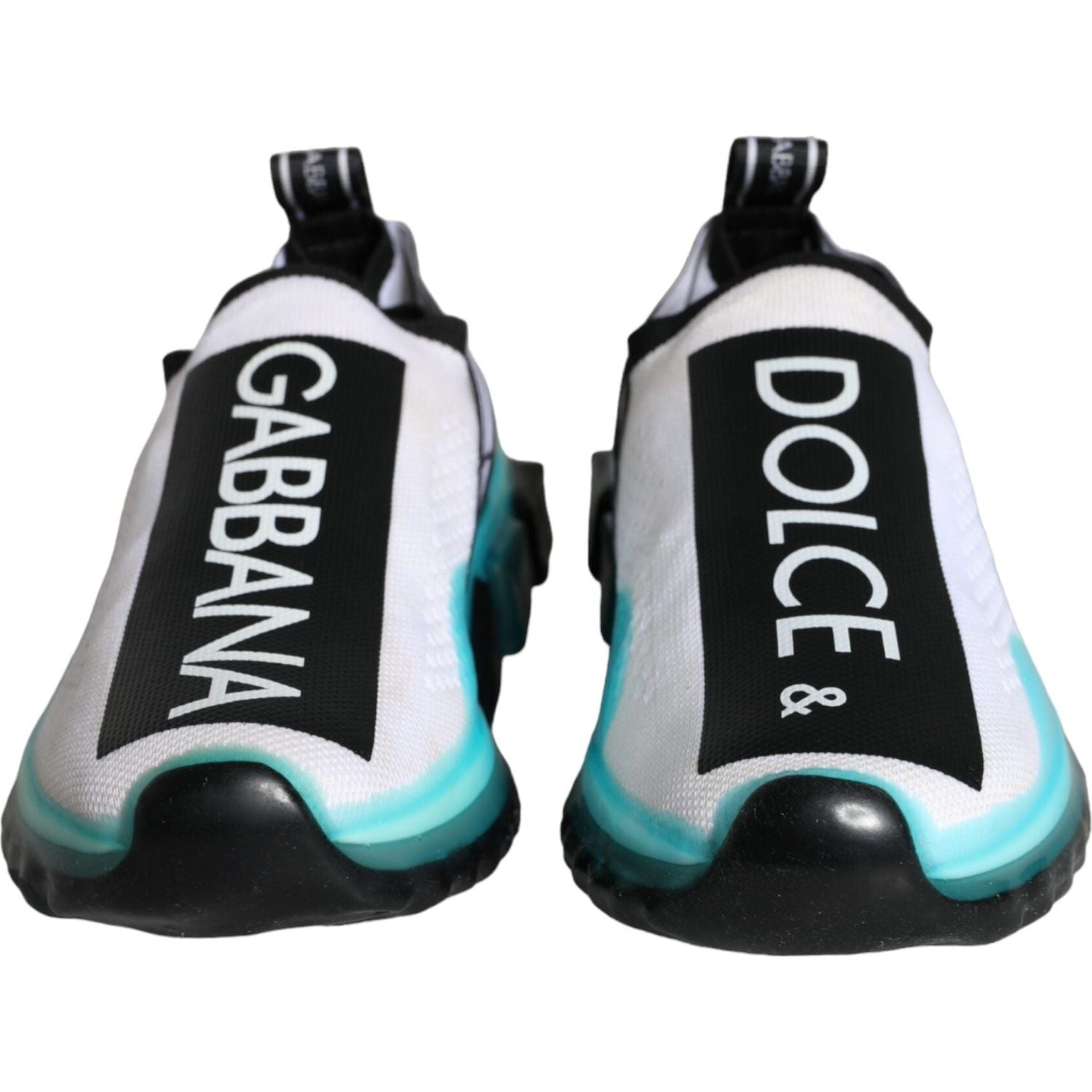 حذاء سنيكرز دولتشي آند غابانا أبيض وأزرق سهل الارتداء