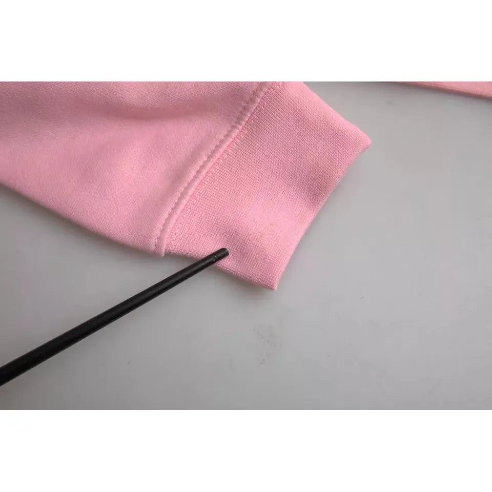 سترة فيليب موديل الوردية القطنية المطبوعة بشعار بأكمام طويلة