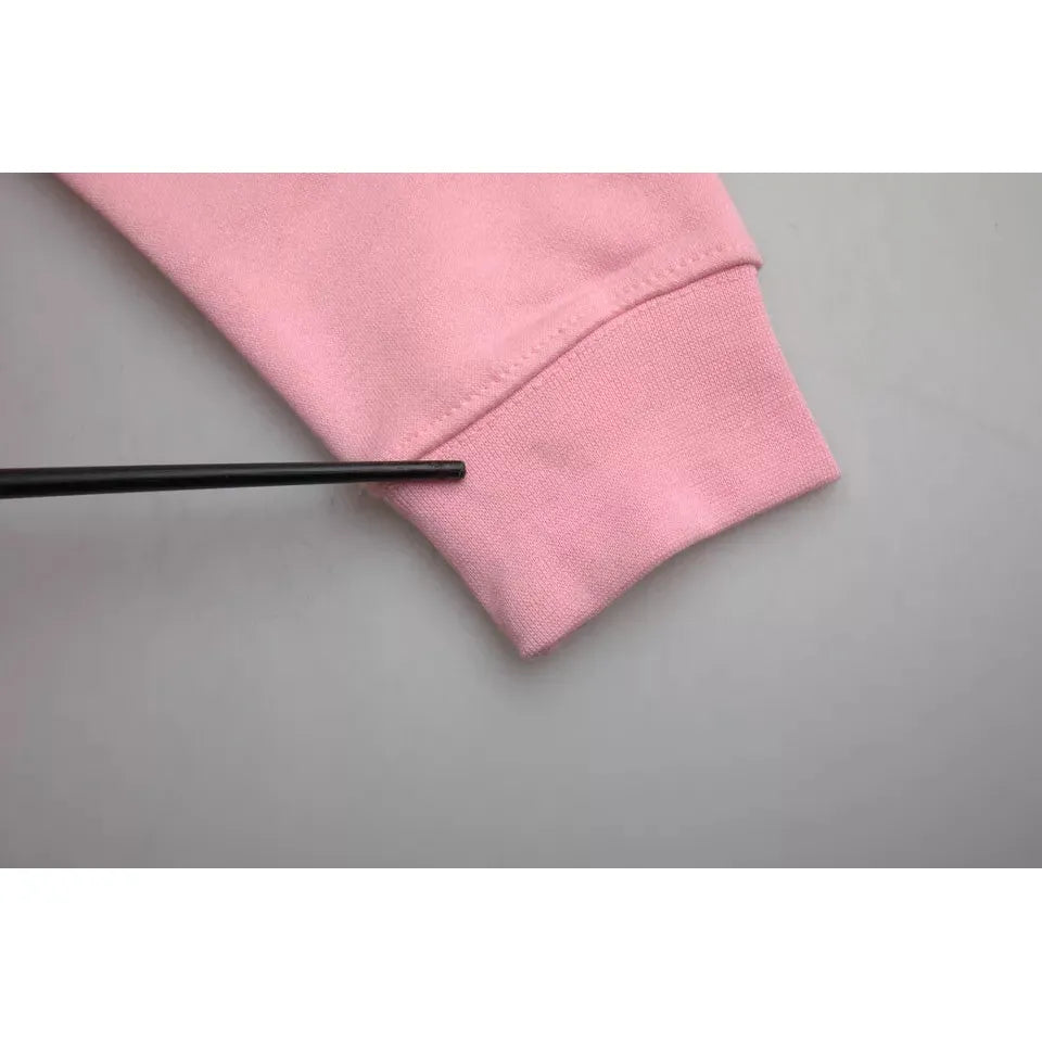 سترة فيليب موديل الوردية القطنية المطبوعة بشعار بأكمام طويلة