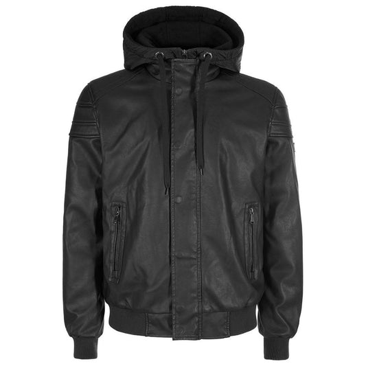 Yes Zee Black Polyethylene Jacket YE-13676-XL