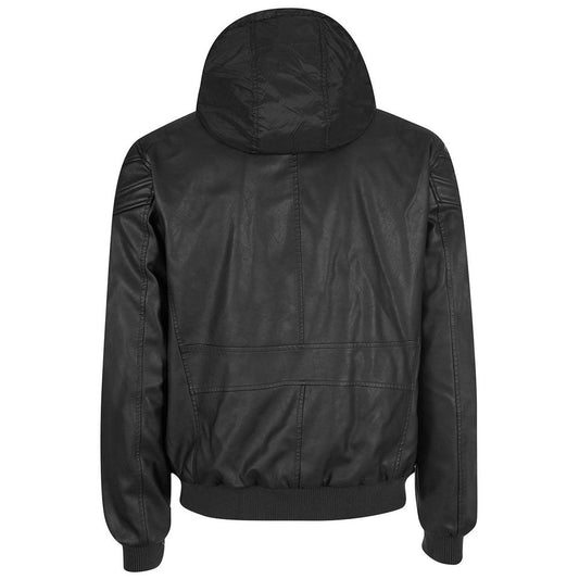 Yes Zee Black Polyethylene Jacket YE-13676-XL