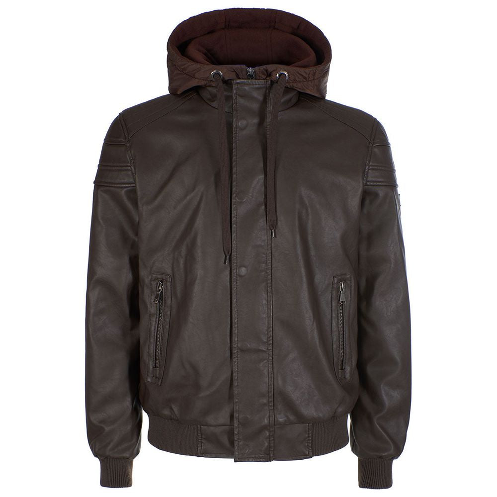 Yes Zee Brown Polyethylene Men's Jacket