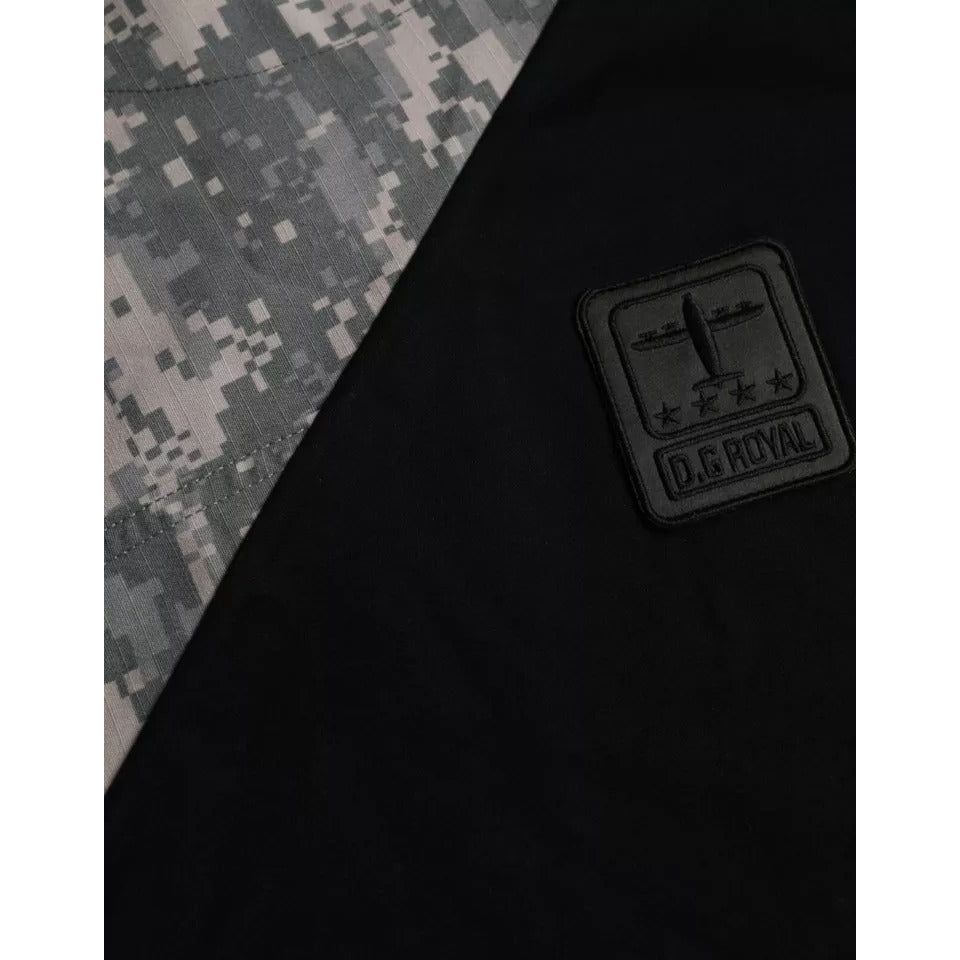 تي شيرت رجالي من Dolce &amp; Gabbana متعدد الألوان من القطن برقبة دائرية