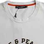 Dolce & Gabbana White Love & Peace Cotton Round Neck T-shirt TSH86461-50