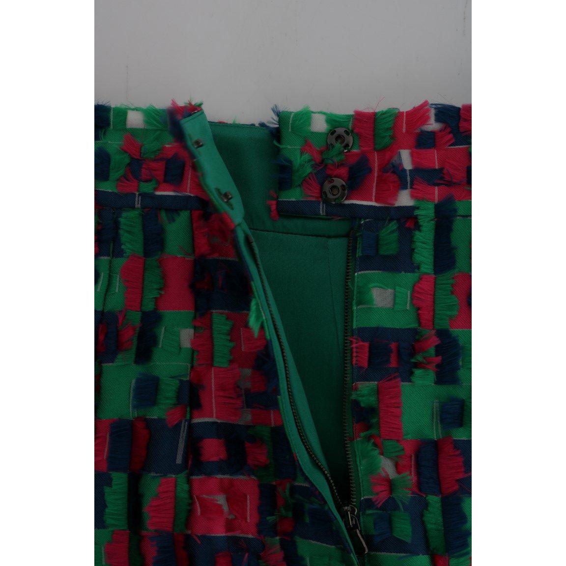 تنورة دولتشي آند غابانا الأنيقة ذات الخصر العالي والمزينة بنقشة الجاكار