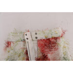 Dolce & Gabbana Elegant Floral High-Waist Pencil Skirt Dolce & Gabbana Gray
