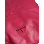 Patrizia Pepe Fuchsia Pink Leather Shoulder Purse Tote Bag BAG1553