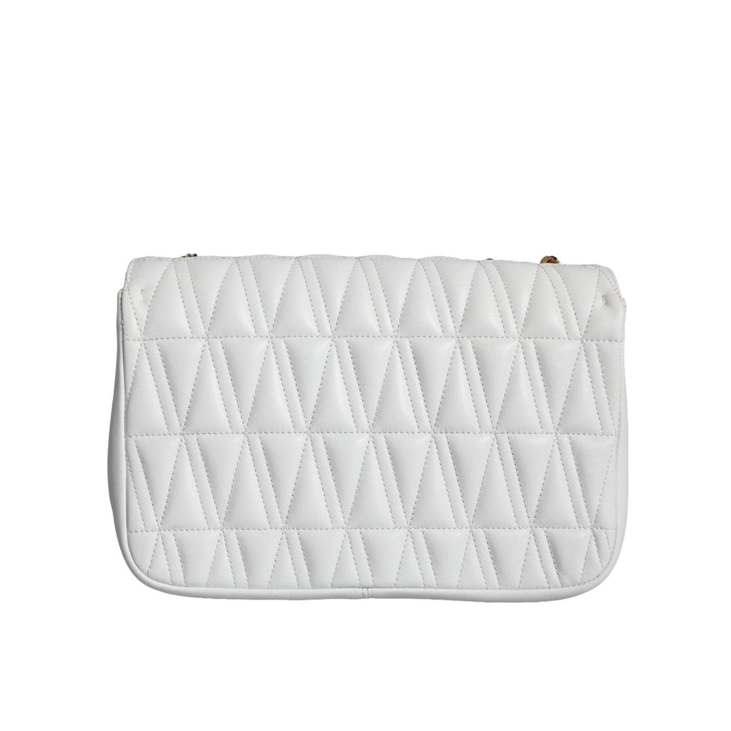Versace White Mini Nappa Leather Crossbody Shoulder Bag BAG1596