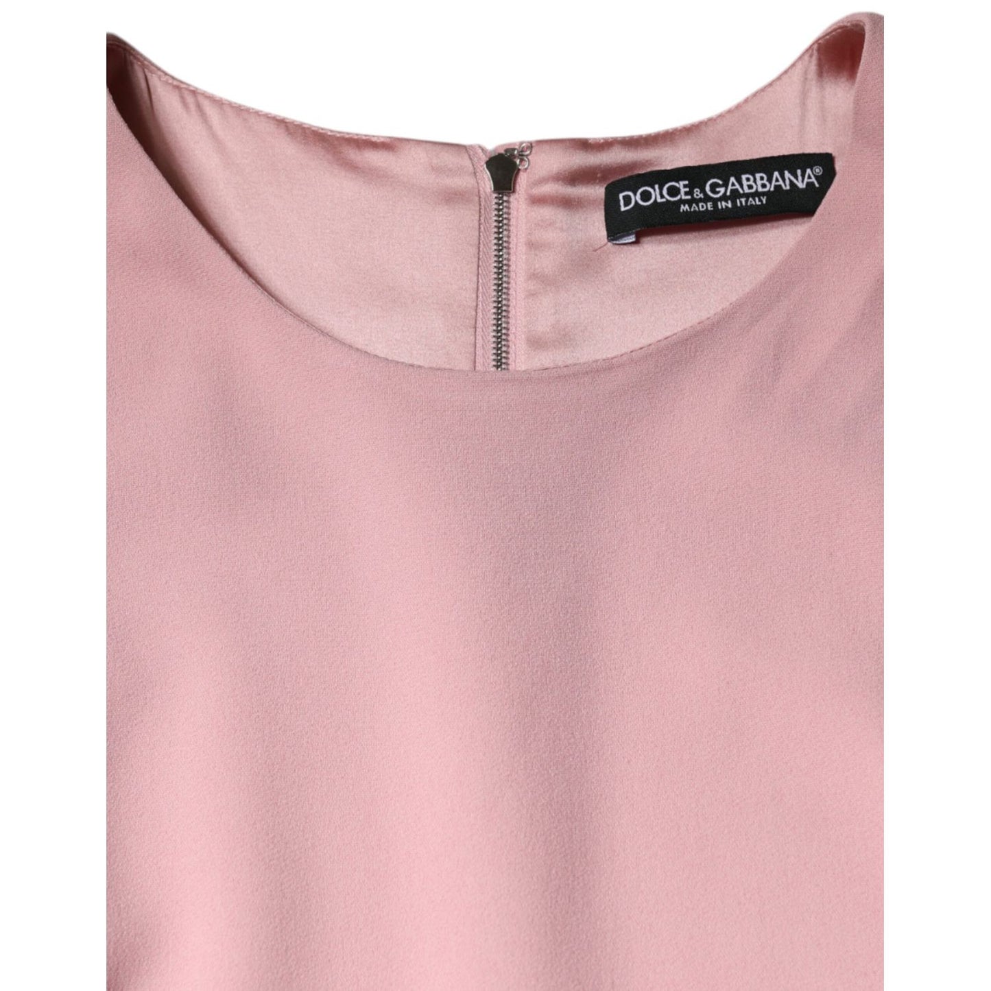 Dolce & Gabbana Pink A-line Viscose 3/4 Sleeves Dress