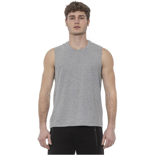 Tond Gray Cotton Men Tank Top