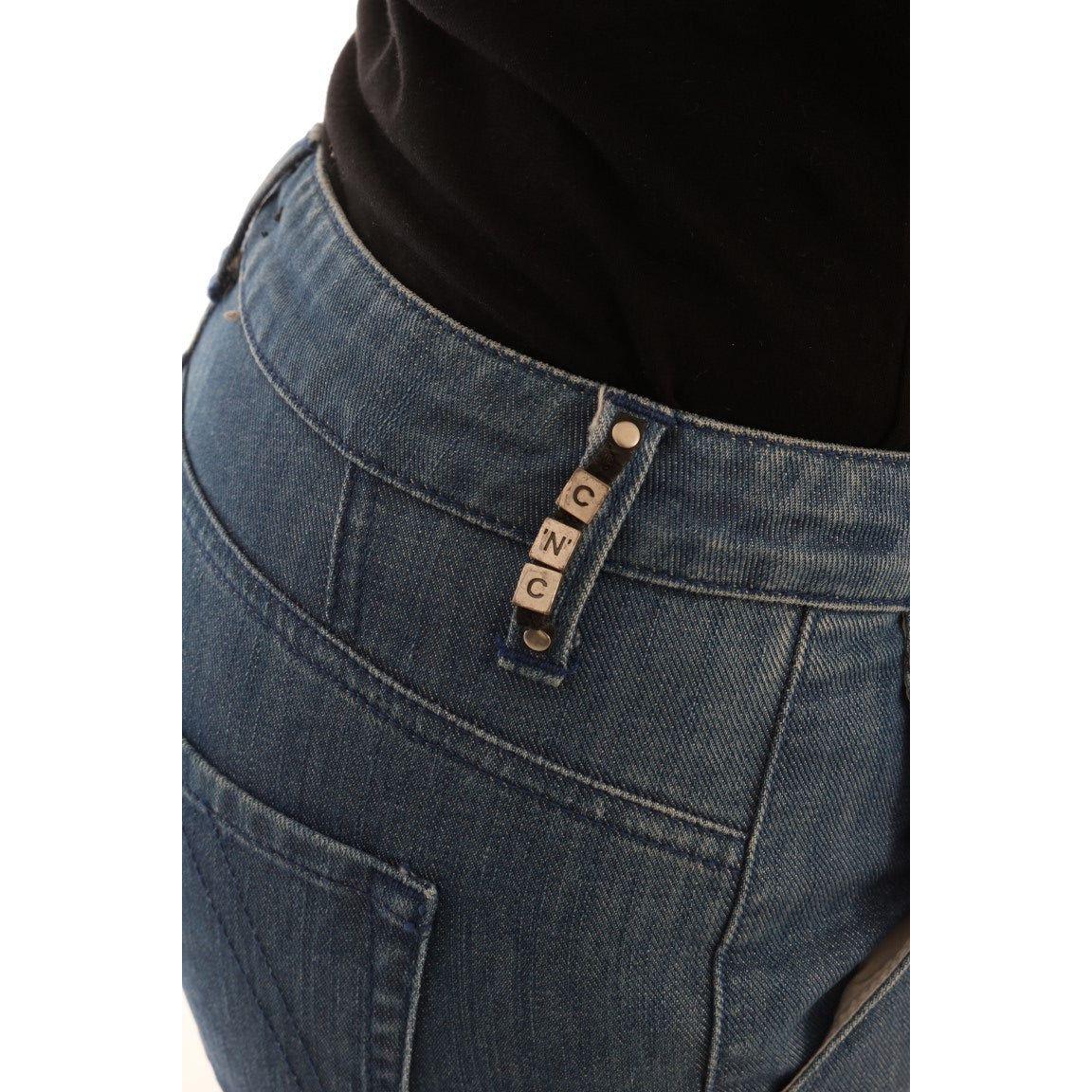 Costume National Blue Wash Cotton Slim Denim Jeans