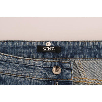 Costume National Blue Cotton Stretch Denim Jeans